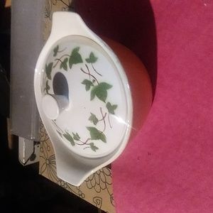 Vtg Ceranord Gourmet de Paris Round Ovenware Baking Dish With Lid.Great condit